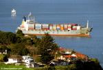 ID 778 XIN HUI HE (1996/12122grt/IMO 9141182) rounding North Head, inbound to Auckland, NZ.